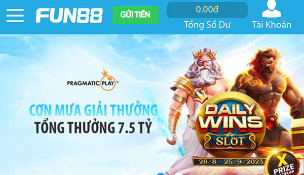 Gửi tiền Fun88